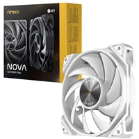 Antec NOVA 120mm PWM Case Fan White - FDB Bearing, 3200 RPM Antec NOVA 120mm PWM Case Fan White - FDB Bearing, 3200 RPM